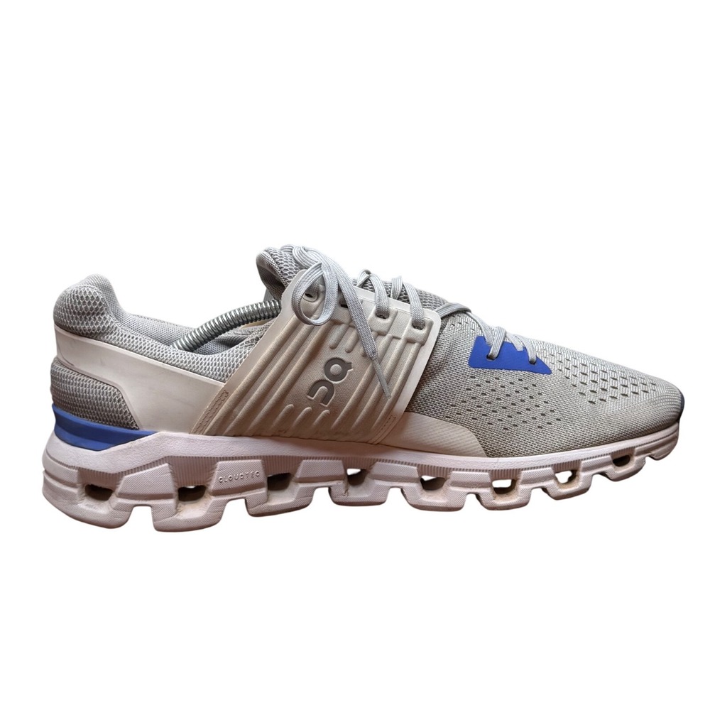 On Running Cloudswift Mens 12 Grey Blue Road Running Shoes 41.99004 Helion - Picture 7 of 11